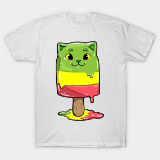 Funny cat as a popsicle T-Shirt